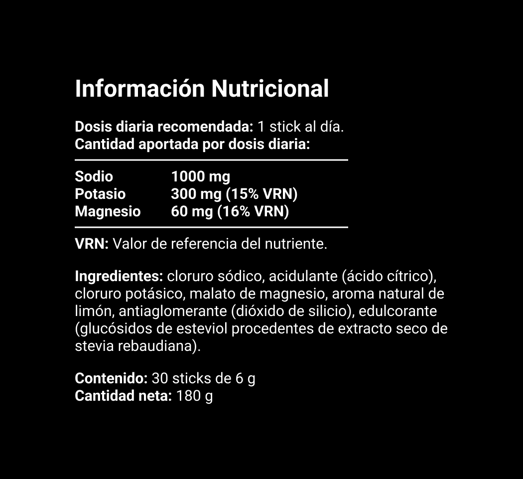 SALADO · Electrolitos